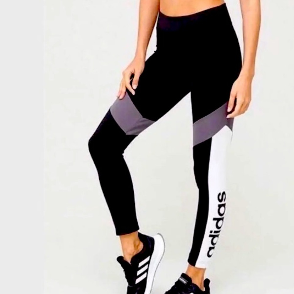 adidas Designed 2 Move Color Block Tights- Black